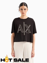 T-Shirt Women Black Armani Exchange L Camiseta